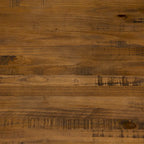 Table à manger en bois massif vieilli Gris / Acajou / Chêne rustique, style tréteau, 6 places