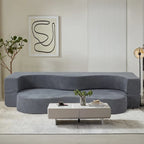 Canapé-lit pliable en mousse gris / gris clair, 2-3 personnes