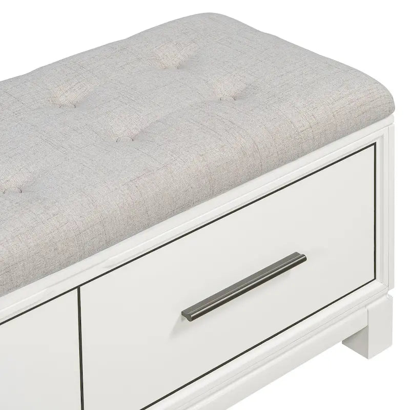 Banc de rangement relevable avec coussin, 1 personne, Expresso / Marine / Naturel / Blanc