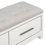 Banc de rangement relevable avec coussin, 1 personne, Expresso / Marine / Naturel / Blanc