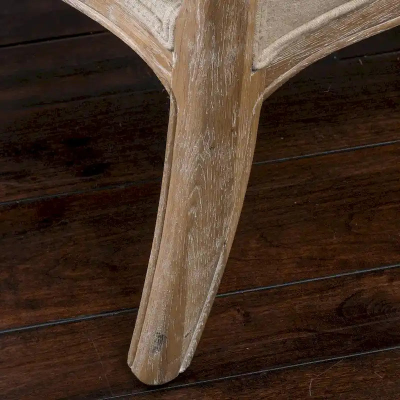 Fauteuil à oreilles en tissu beige, une place