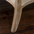 Fauteuil à oreilles en tissu beige, une place
