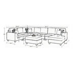 Canapé d'angle modulable réversible (Gris / Gris foncé / Anthracite / Crème), Multiplace
