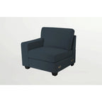 Canapé d'angle modulable réversible (Gris / Gris foncé / Anthracite / Crème), Multiplace