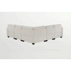 Canapé d'angle modulable réversible (Gris / Gris foncé / Anthracite / Crème), Multiplace