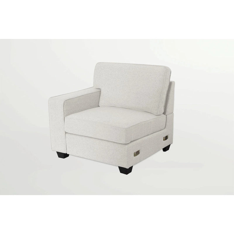 Canapé d'angle modulable réversible (Gris / Gris foncé / Anthracite / Crème), Multiplace