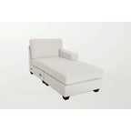 Canapé d'angle modulable réversible (Gris / Gris foncé / Anthracite / Crème), Multiplace