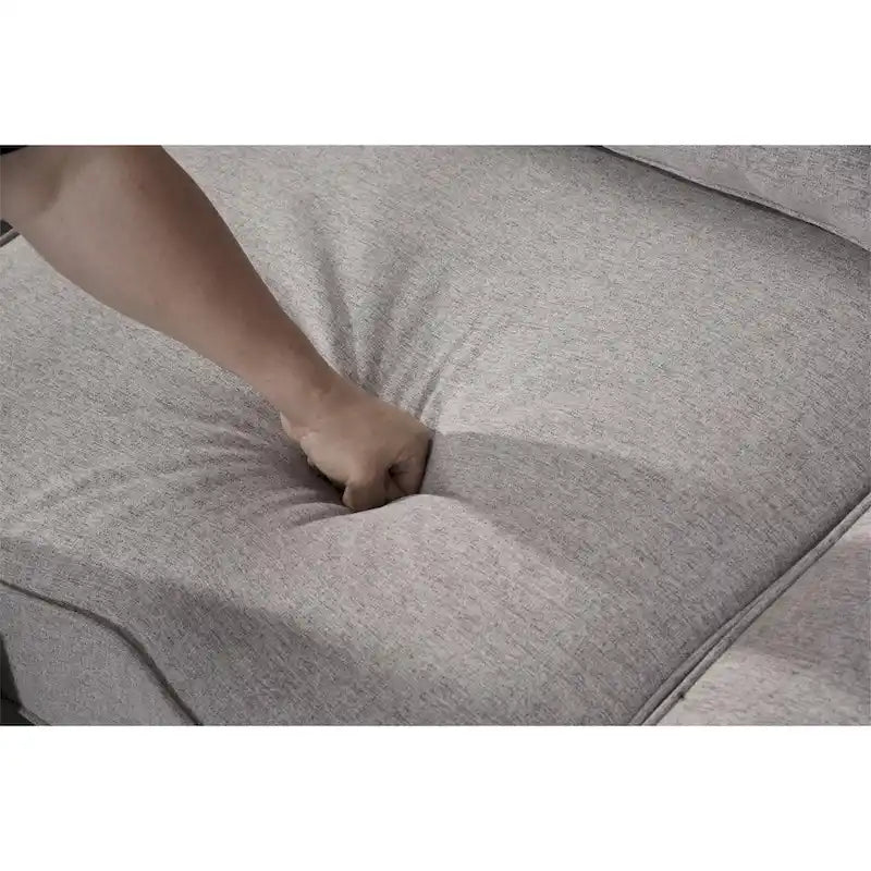 Canapé d'angle modulable réversible (Gris / Gris foncé / Anthracite / Crème), Multiplace