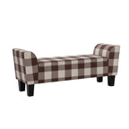 Banc de rangement relevable rembourré multicolore, une place