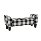 Banc de rangement relevable rembourré multicolore, une place