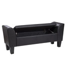 Banc de rangement relevable rembourré multicolore, une place