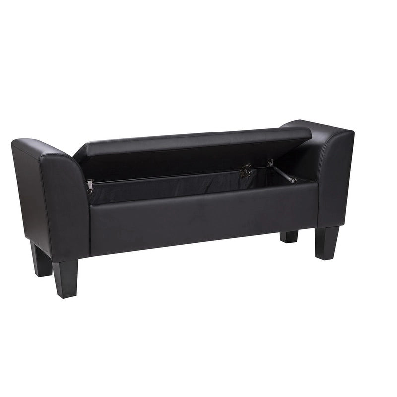 Banc de rangement relevable rembourré multicolore, une place