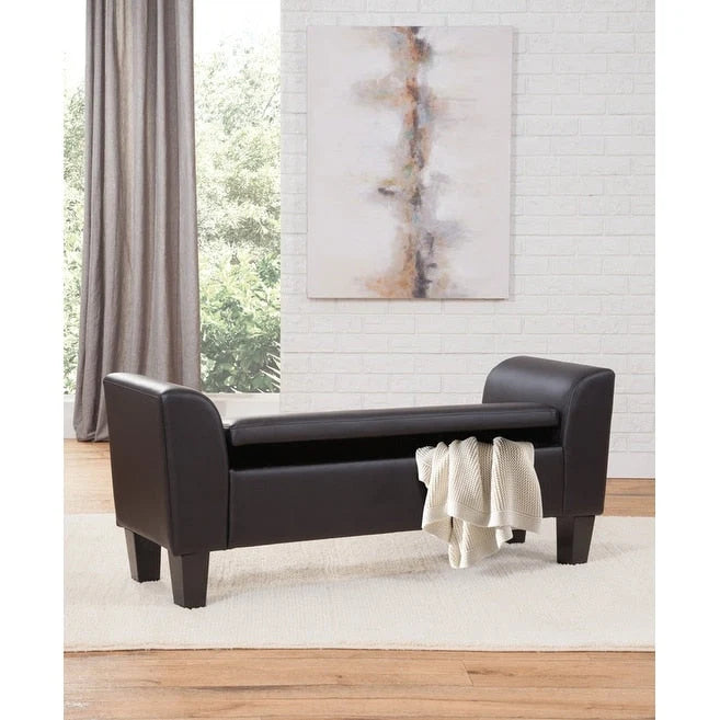 Banc de rangement relevable rembourré multicolore, une place