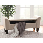 Banc de rangement relevable rembourré multicolore, une place