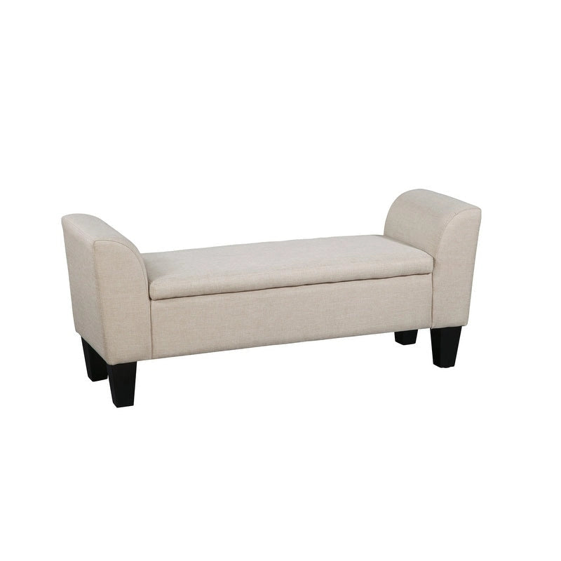 Banc de rangement relevable rembourré multicolore, une place