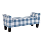 Banc de rangement relevable rembourré multicolore, une place
