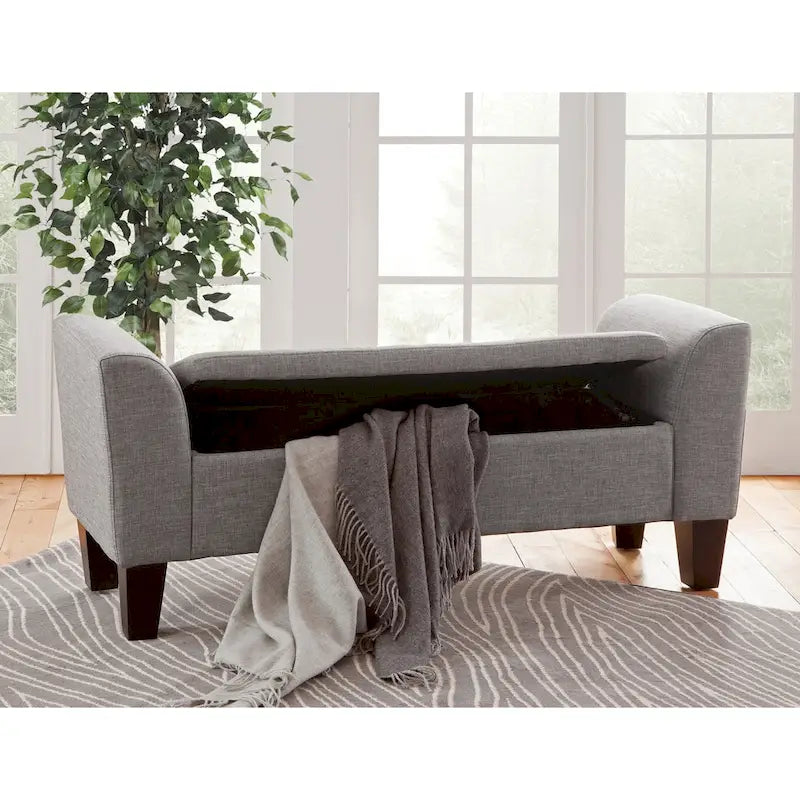 Banc de rangement relevable rembourré multicolore, une place