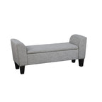 Banc de rangement relevable rembourré multicolore, une place