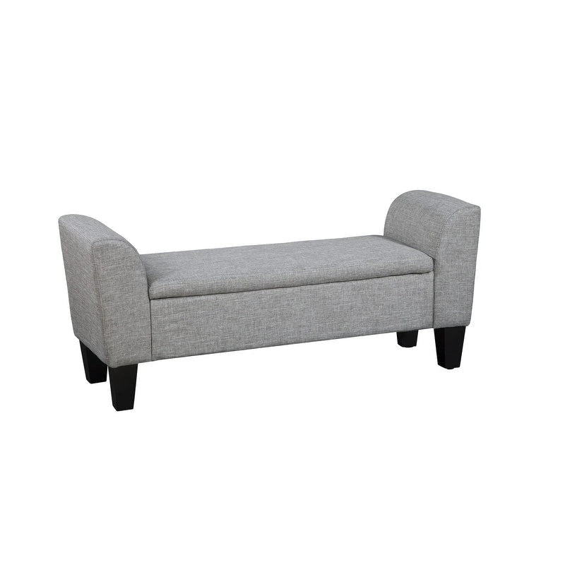 Banc de rangement relevable rembourré multicolore, une place