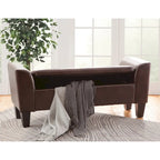 Banc de rangement relevable rembourré multicolore, une place