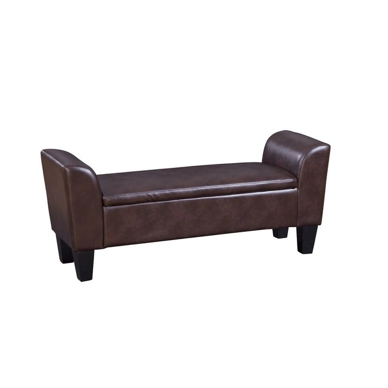 Banc de rangement relevable rembourré multicolore, une place