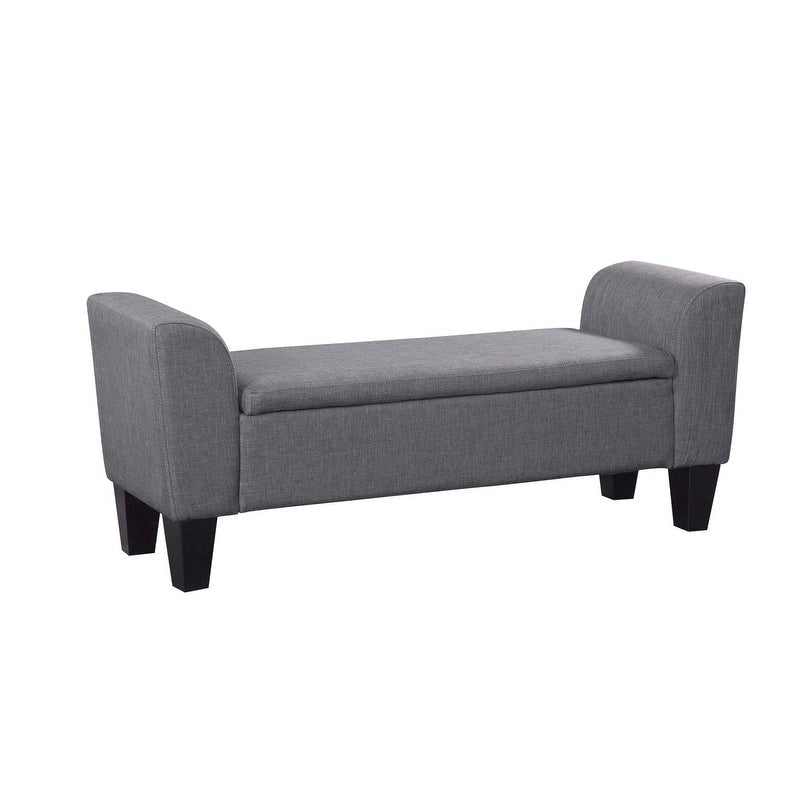 Banc de rangement relevable rembourré multicolore, une place