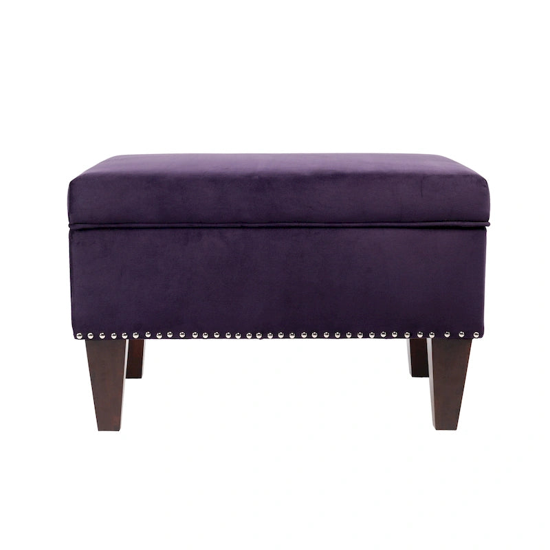 Banc de rangement ottoman rembourré multicolore, individuel