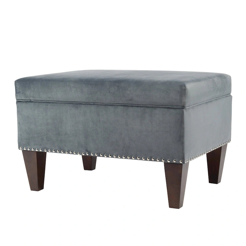 Banc de rangement ottoman rembourré multicolore, individuel