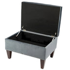 Banc de rangement ottoman rembourré multicolore, individuel
