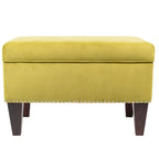 Banc de rangement ottoman rembourré multicolore, individuel