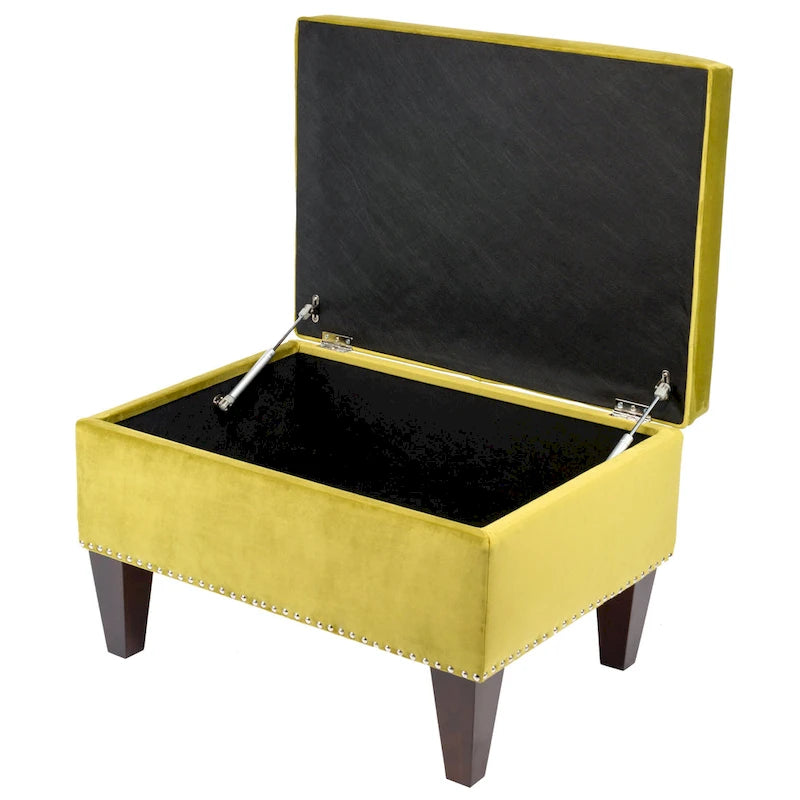 Banc de rangement ottoman rembourré multicolore, individuel