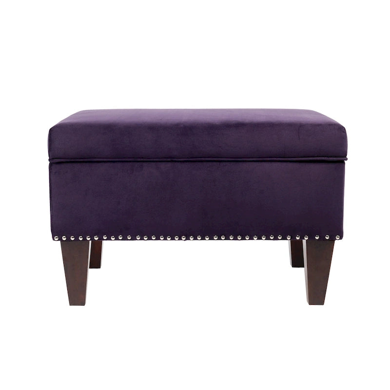 Banc de rangement ottoman rembourré multicolore, individuel