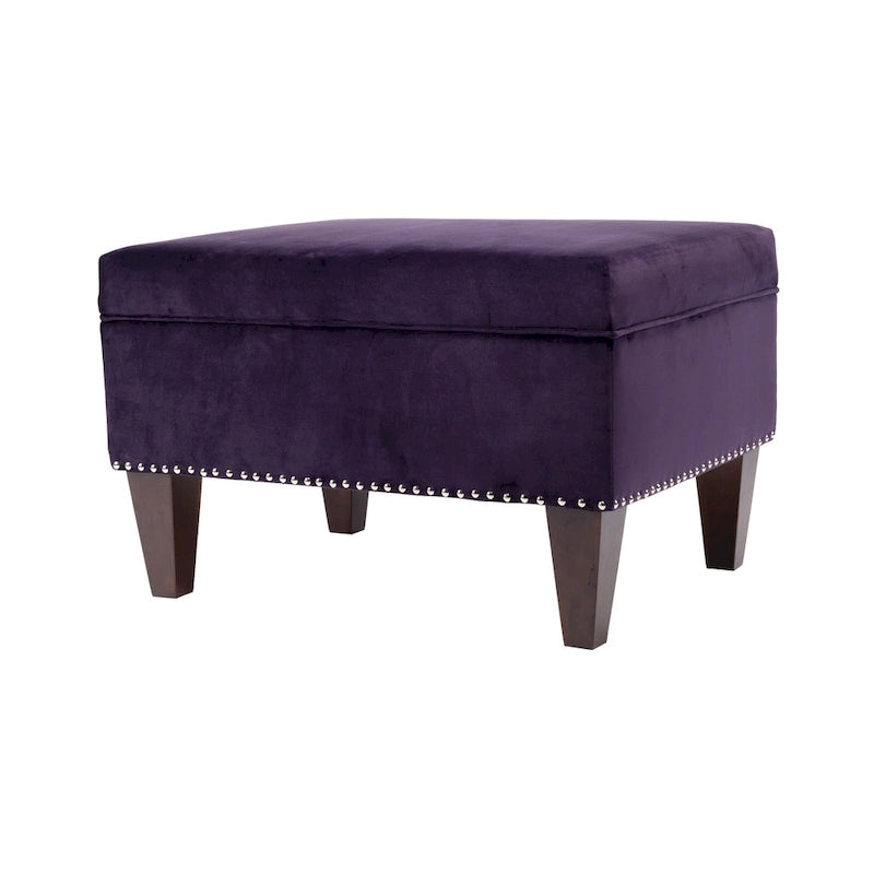 Banc de rangement ottoman rembourré multicolore, individuel