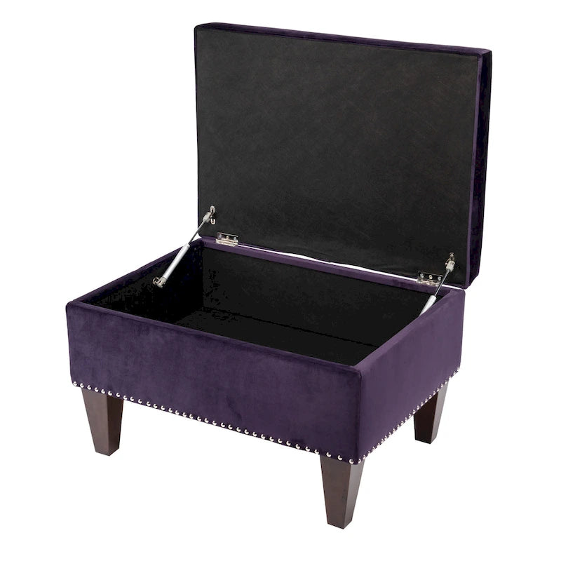 Banc de rangement ottoman rembourré multicolore, individuel