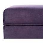 Banc de rangement ottoman rembourré multicolore, individuel