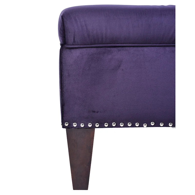 Banc de rangement ottoman rembourré multicolore, individuel
