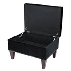 Banc de rangement ottoman rembourré multicolore, individuel