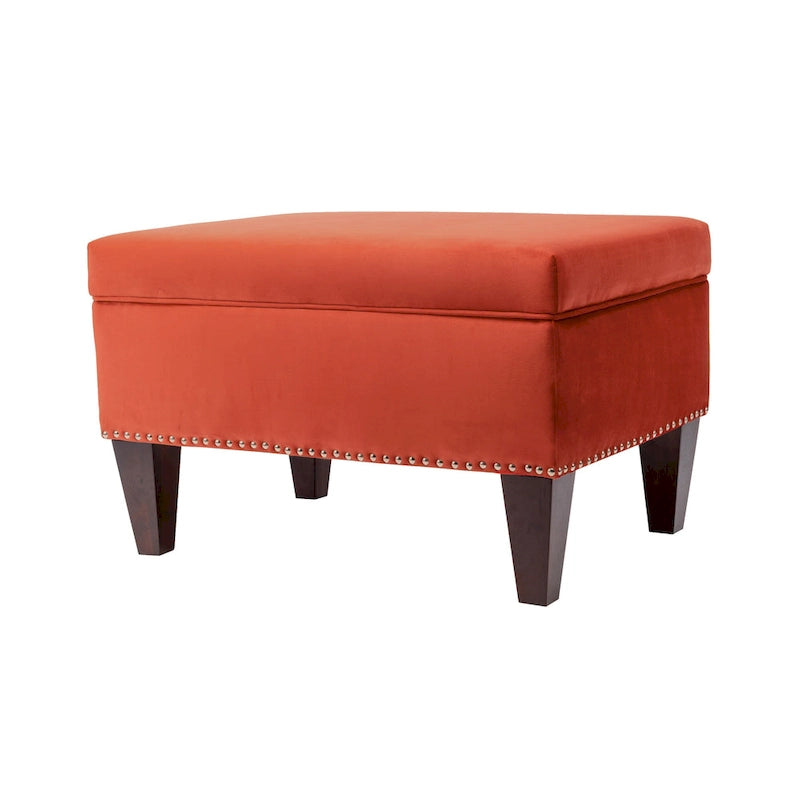 Banc de rangement ottoman rembourré multicolore, individuel