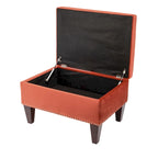 Banc de rangement ottoman rembourré multicolore, individuel