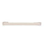 Tête de lit Queen rembourrée à oreilles, boutonnée, beige/blanc cassé/gris foncé, 1 personne