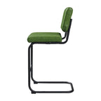 Gris/Blanc cassé/Marron/Olive/Orange/Vert, Similicuir et Rotin, Tabouret de comptoir, Lot de 2
