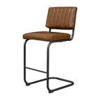 Gris/Blanc cassé/Marron/Olive/Orange/Vert, Similicuir et Rotin, Tabouret de comptoir, Lot de 2
