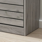 Meuble à chaussures à tiroirs basculants Orange / Gris / Marron / Blanc / Bois, 3 niveaux, pour 1 personne