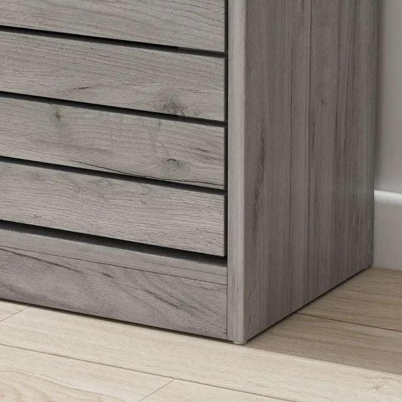 Meuble à chaussures à tiroirs basculants Orange / Gris / Marron / Blanc / Bois, 3 niveaux, pour 1 personne
