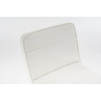 Tabouret de comptoir en similicuir noir / camel / blanc, lot de 3