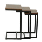 Ensemble de 3 tables gigognes multicolores