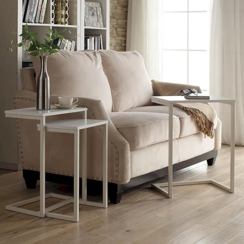 Ensemble de 3 tables gigognes multicolores