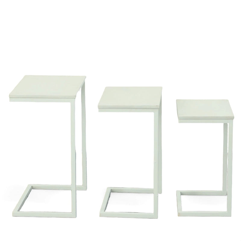 Ensemble de 3 tables gigognes multicolores