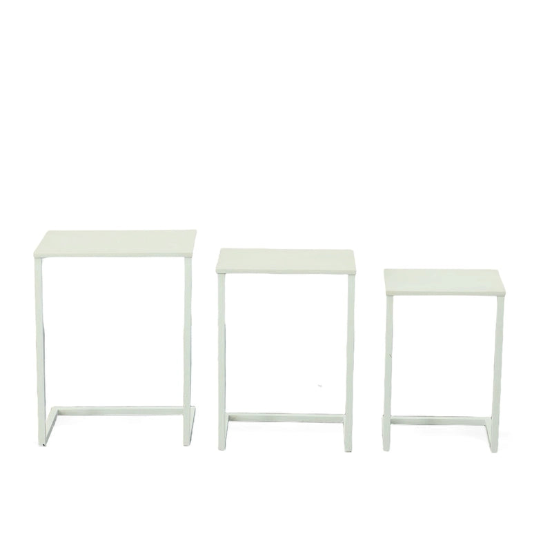 Ensemble de 3 tables gigognes multicolores