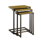 Ensemble de 3 tables gigognes multicolores